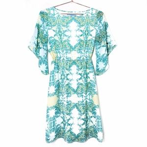 Antonio Melani • Print Kimono Flutter Sleeve Dress